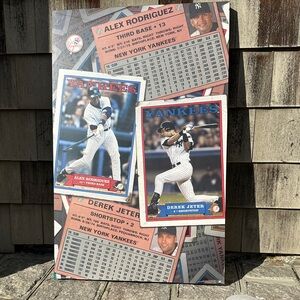 Rectangular Cork Board with Light Wood Frame